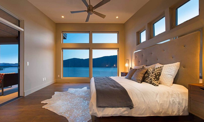 Serene Master Bedroom With Oversized Windows