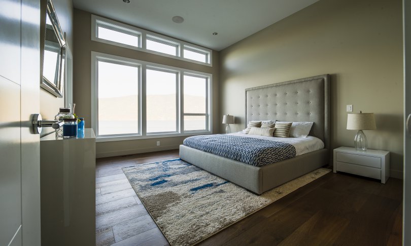 Master Bedroom With Expansive Windows
