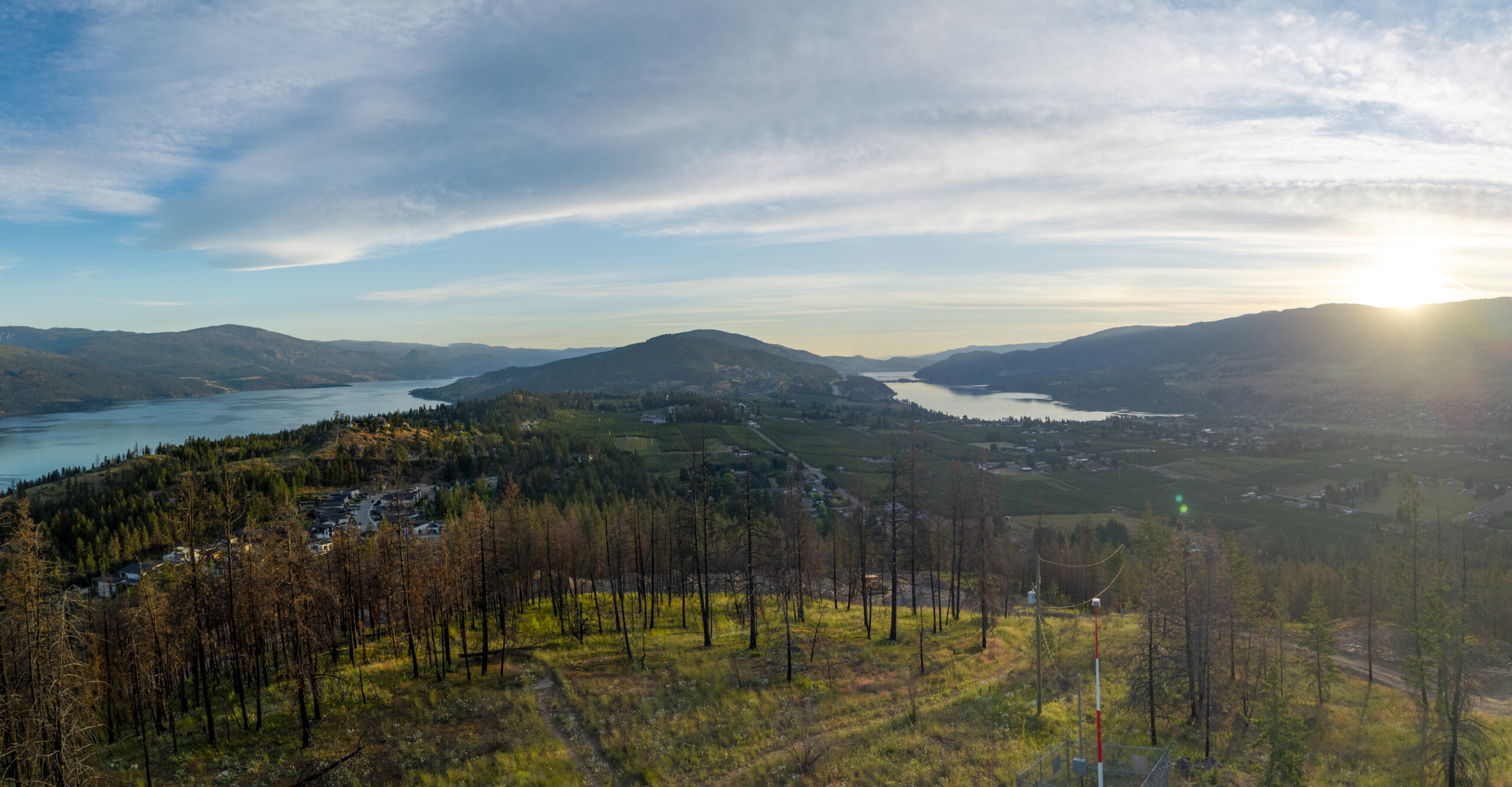 Four lake views from The Summit